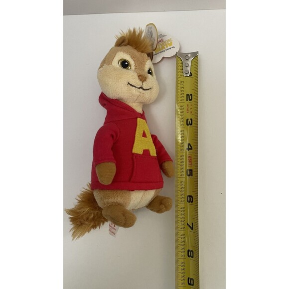 2011 TY Beanie Babies Alvin And The Chipmunks Movie Plush 7" With Original Tags - Picture 13 of 14